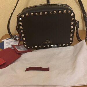 Valentino Garavani rock  studded Black Crossbody Bag